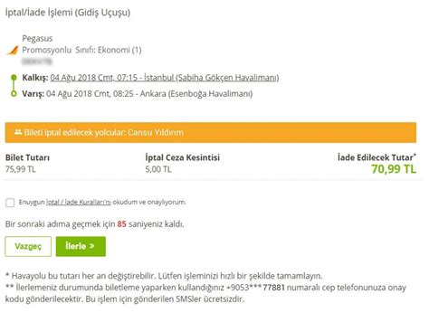 istanbul seyahat online bilet iptali